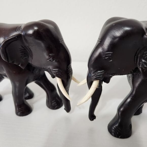 Elephant Resin Cute Lucky Figurines Statue Sculpture Art Home Decor - Picture 6 of 15